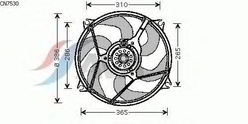 Вентилятор охлаждения AVA QUALITY COOLING CN7530