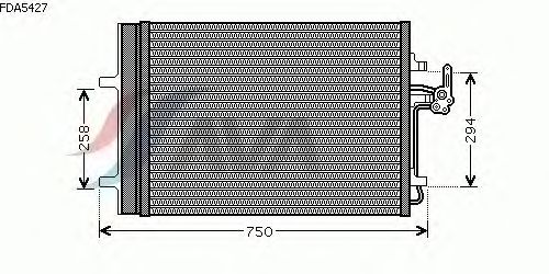 Радиатор кондиционера AVA QUALITY COOLING FDA5427