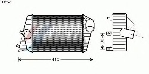 Интеркулер AVA QUALITY COOLING FT4252