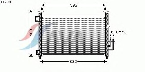 Радиатор кондиционера AVA QUALITY COOLING HD5213