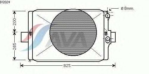 Радиатор, охлаждение двигателя AVA QUALITY COOLING IV2024