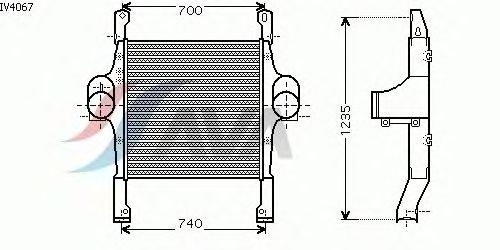 Интеркулер AVA QUALITY COOLING IV4067
