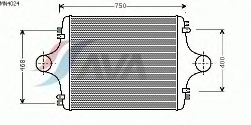 Интеркулер AVA QUALITY COOLING MN4024