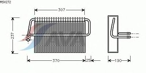 Випарник кондиціонера AVA QUALITY COOLING MSV272
