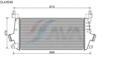 Интеркулер AVA QUALITY COOLING OLA4548