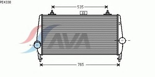 Интеркулер AVA QUALITY COOLING PE4338