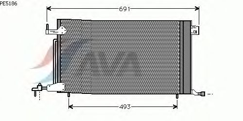 Радиатор кондиционера AVA QUALITY COOLING PE5186