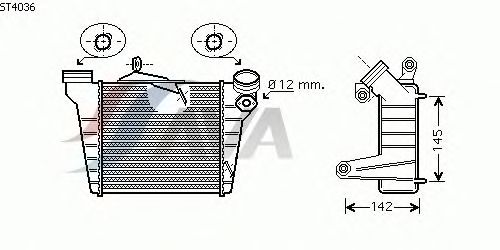 Интеркулер AVA QUALITY COOLING ST4036