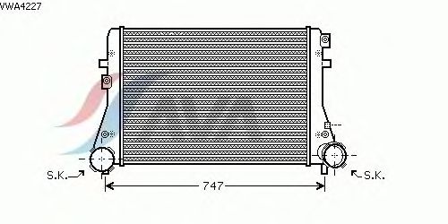 Интеркулер AVA QUALITY COOLING VWA4227