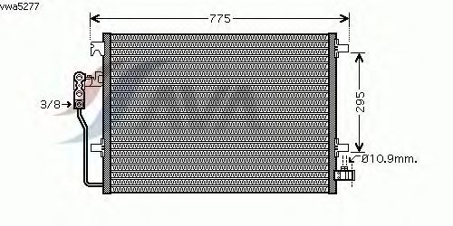 Радиатор кондиционера AVA QUALITY COOLING VWA5277