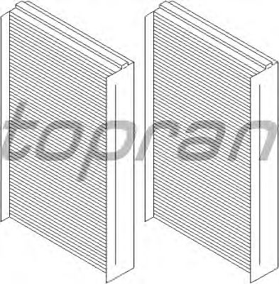 Фильтр салона TOPRAN 500 647