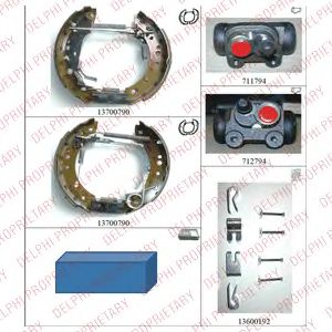 Гальмівні колодки DELPHI KP1089