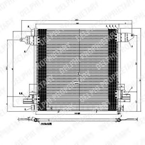 Радиатор кондиционера DELPHI TSP0225509