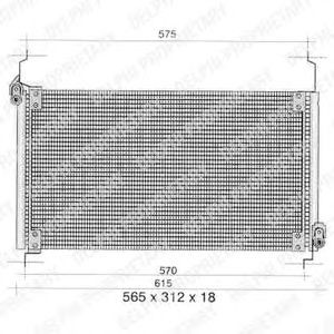 Радиатор кондиционера DELPHI TSP0225259