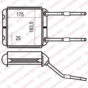 Радиатор отопителя DELPHI TSP0525535