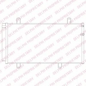 Радиатор кондиционера DELPHI TSP0225691