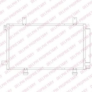 Радиатор кондиционера DELPHI TSP0225695