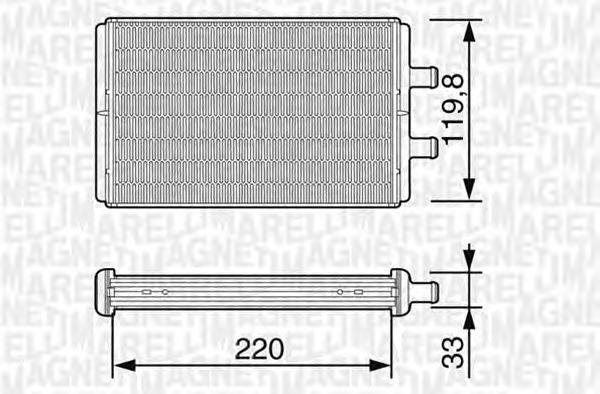 Радіатор опалення MAGNETI MARELLI 350218226000