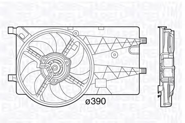 Вентилятор охлаждения MAGNETI MARELLI 069422575010