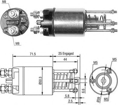 Втягивающее реле MAGNETI MARELLI 940113050460