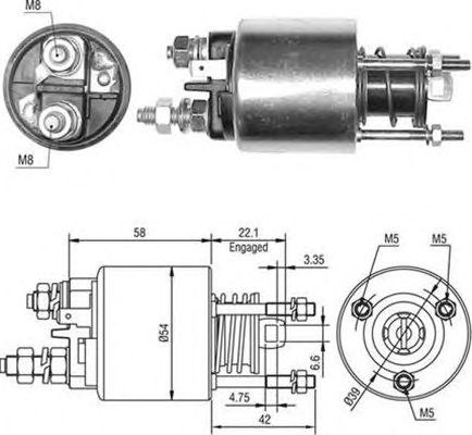 Втягивающее реле MAGNETI MARELLI 940113050497