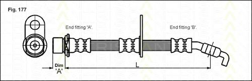 Тормозной шланг TRISCAN 8150 13130
