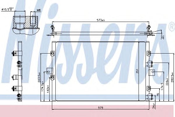 Радиатор кондиционера NISSENS 940307
