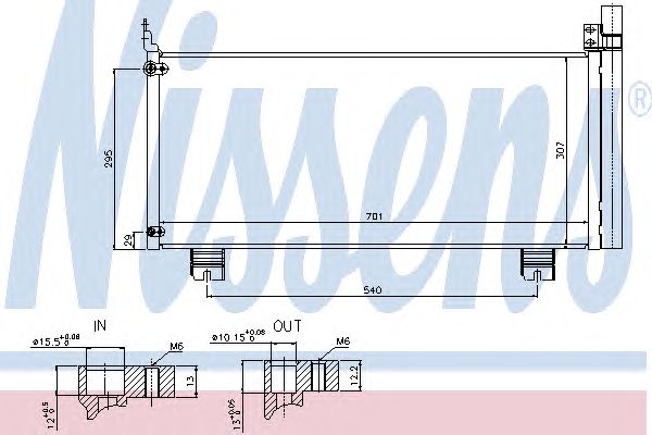 Радиатор кондиционера NISSENS 940344
