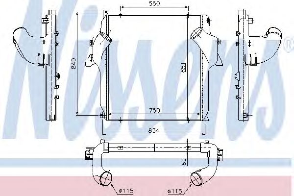 Интеркулер NISSENS 96972