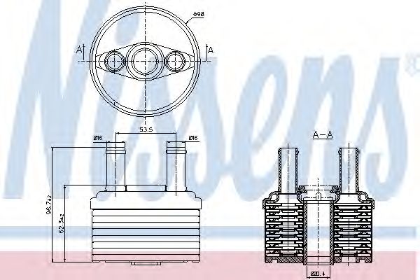 Масляный радиатор NISSENS 90664