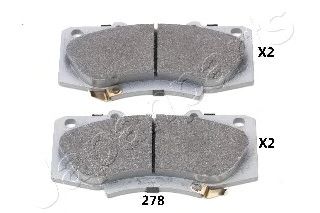 Тормозные колодки JAPANPARTS PA-278AF