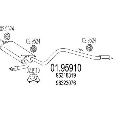 Глушник MTS 01.95910