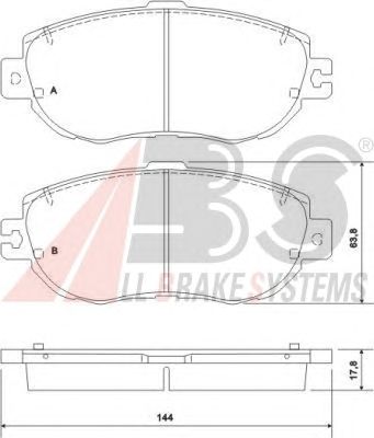 Тормозные колодки A.B.S. 36920