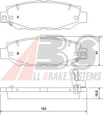 Тормозные колодки A.B.S. 36921
