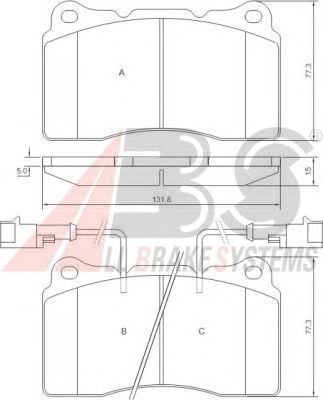 Тормозные колодки A.B.S. 37106
