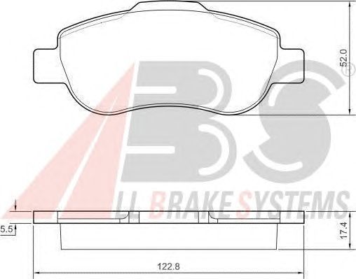 Тормозные колодки A.B.S. 37439