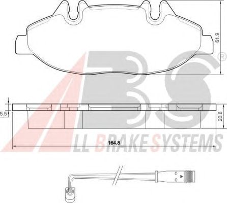 Тормозные колодки A.B.S. 37449