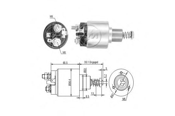 Втягивающее реле ERA ZM576