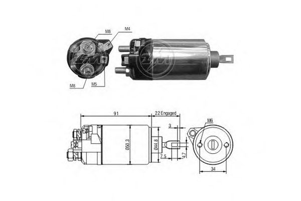 Втягивающее реле ERA ZM625