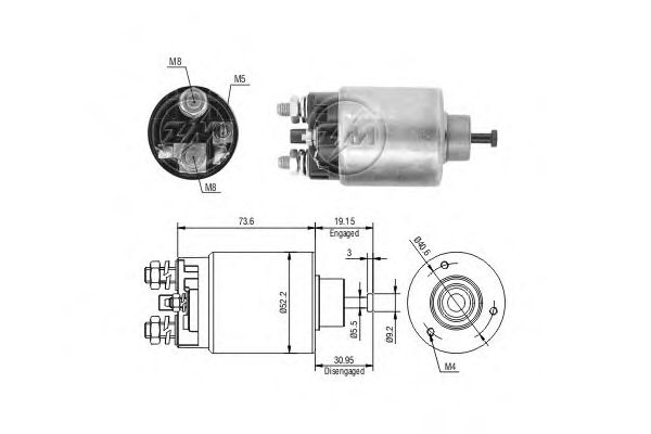Втягивающее реле ERA ZM860