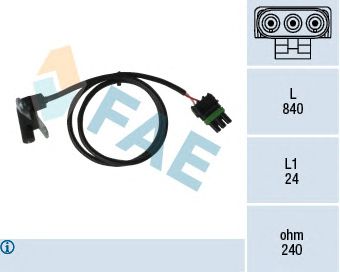 Датчик частоты вращения FAE 79025 (датчик импульсов, положения распредвала / коленвала)