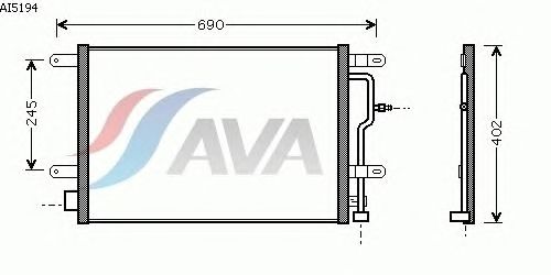 Радиатор кондиционера AVA QUALITY COOLING AI5194