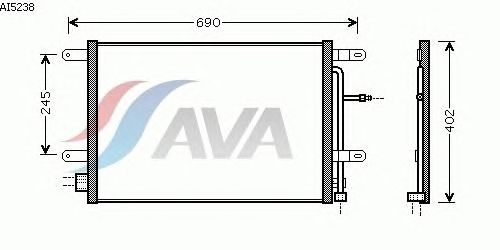 Радиатор кондиционера AVA QUALITY COOLING AI5238
