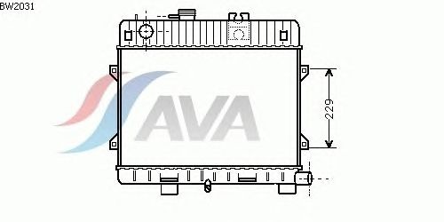 Радиатор, охлаждение двигателя AVA QUALITY COOLING BW2031
