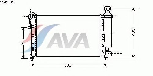 Радиатор, охлаждение двигателя AVA QUALITY COOLING CNA2196