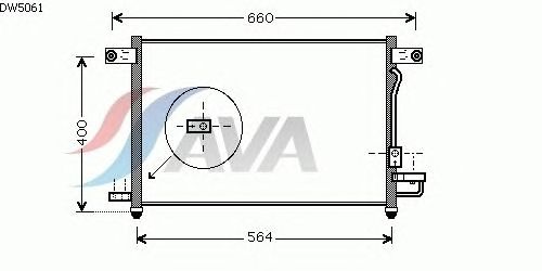 Радиатор кондиционера AVA QUALITY COOLING DW5061