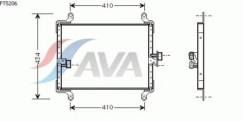 Радиатор кондиционера AVA QUALITY COOLING FT5206