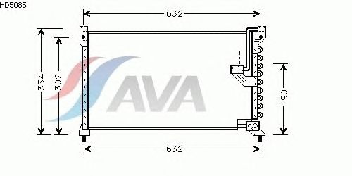 Радіатор кондиціонера AVA QUALITY COOLING HD5085