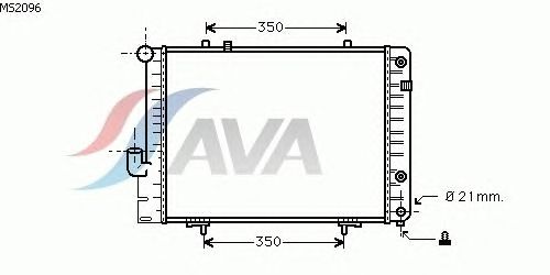 Радиатор, охлаждение двигателя AVA QUALITY COOLING MS2096