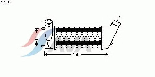 Интеркулер AVA QUALITY COOLING PE4347